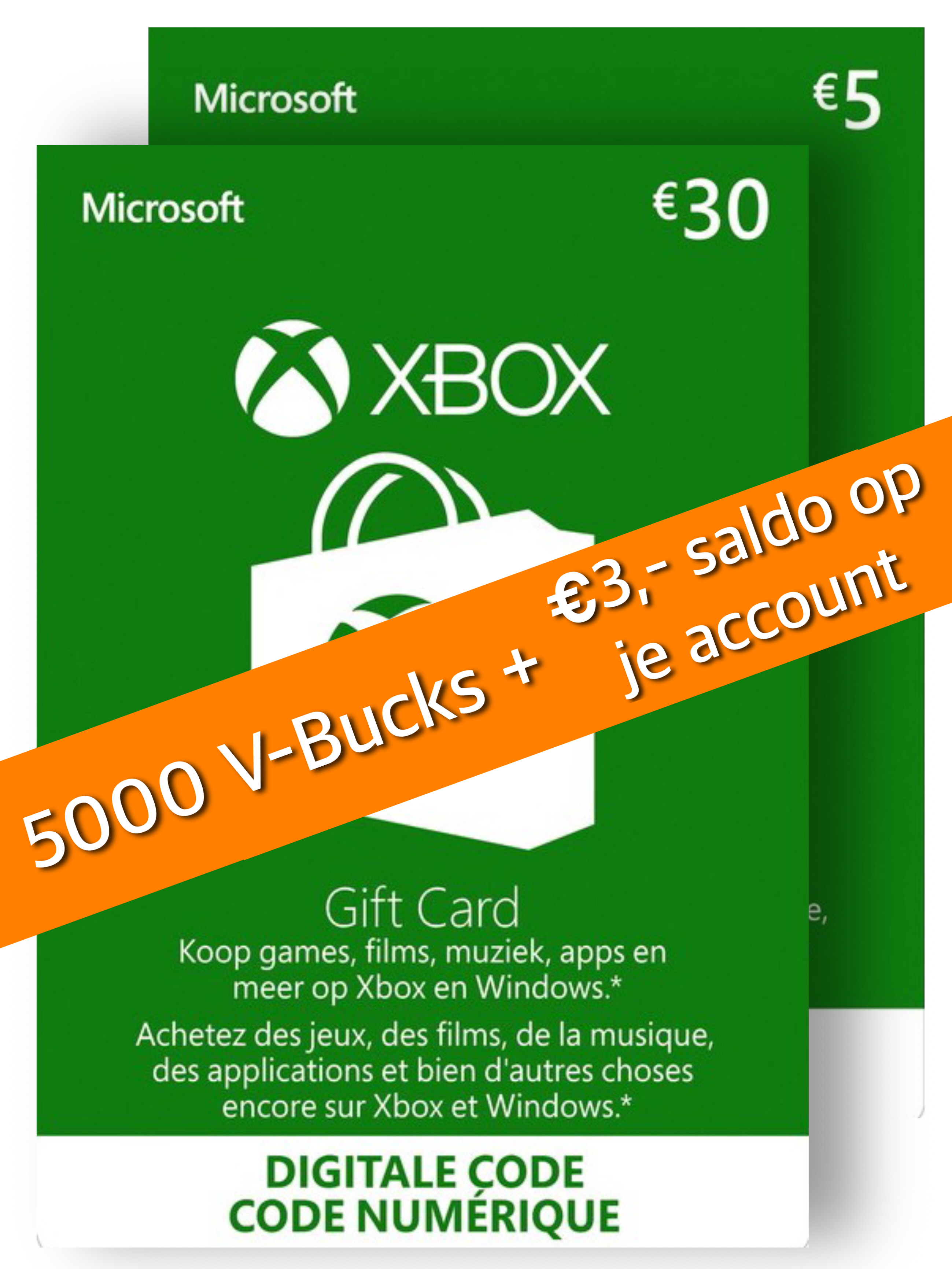 5000 Xbox Fortnite V-Bucks