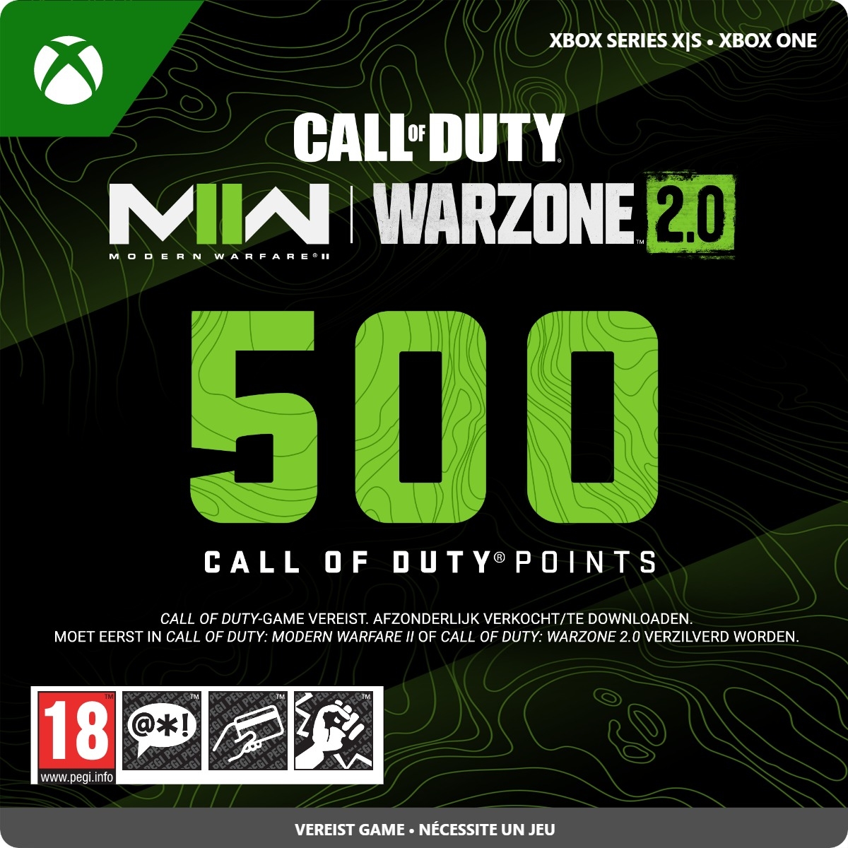 500 Xbox Call of Duty® Points - Direct Digitaal Geleverd