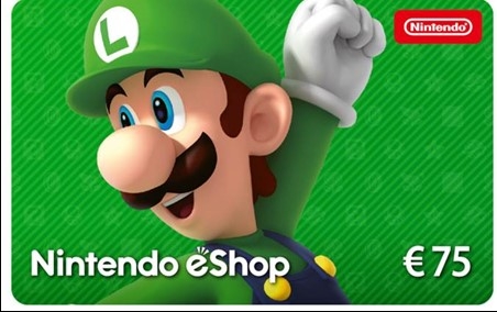 Nintendo eShop-tegoed €75.