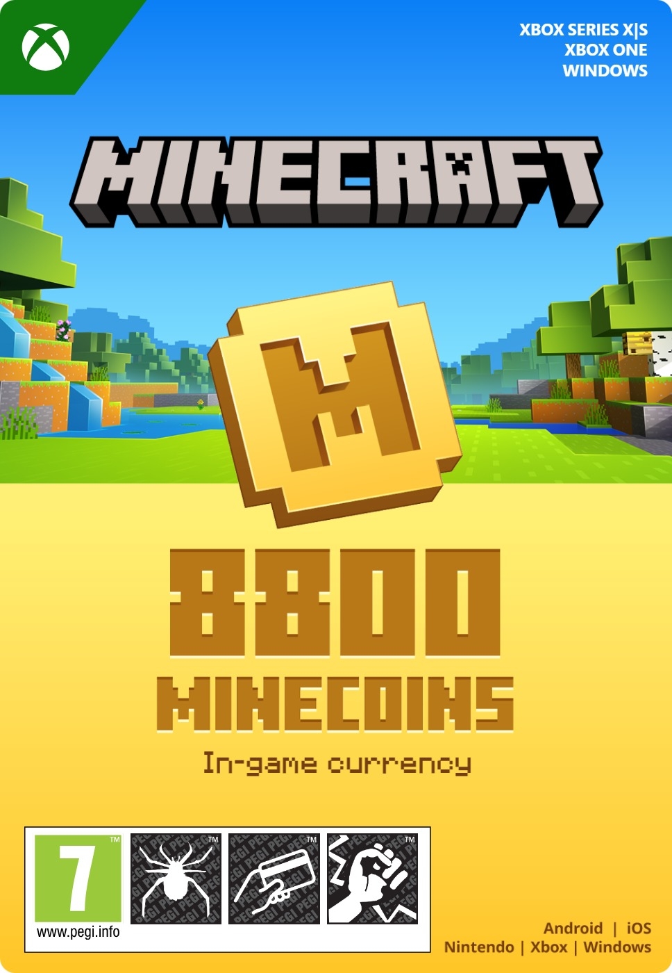 8800 Minecraft Minecoins Xbox Series X|S/One/Win10 (direct digitaal geleverd) GamesDirect®