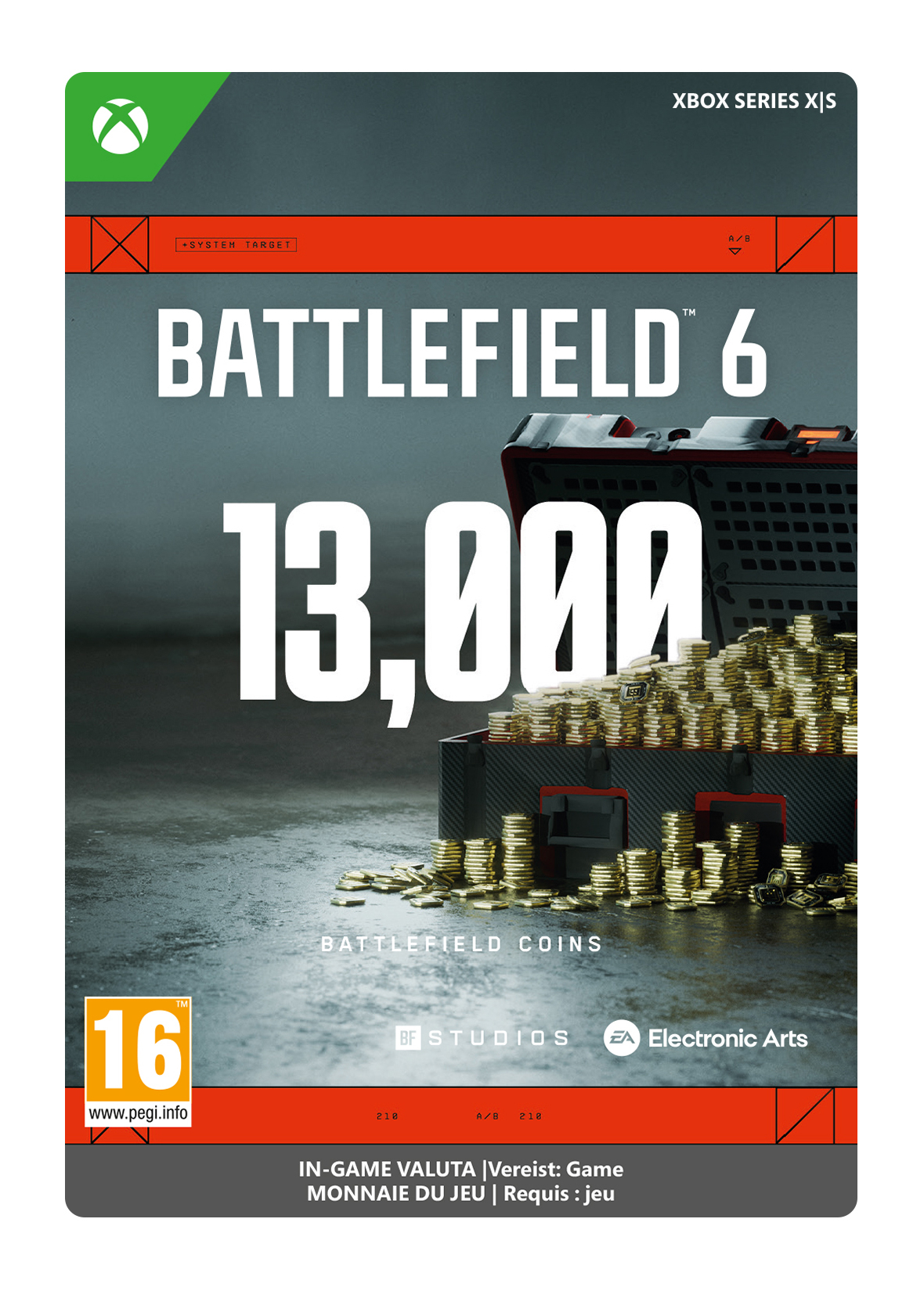 13000 Xbox Battlefield 6 Coins Xbox Series X|S (direct digitaal geleverd) GamesDirect®