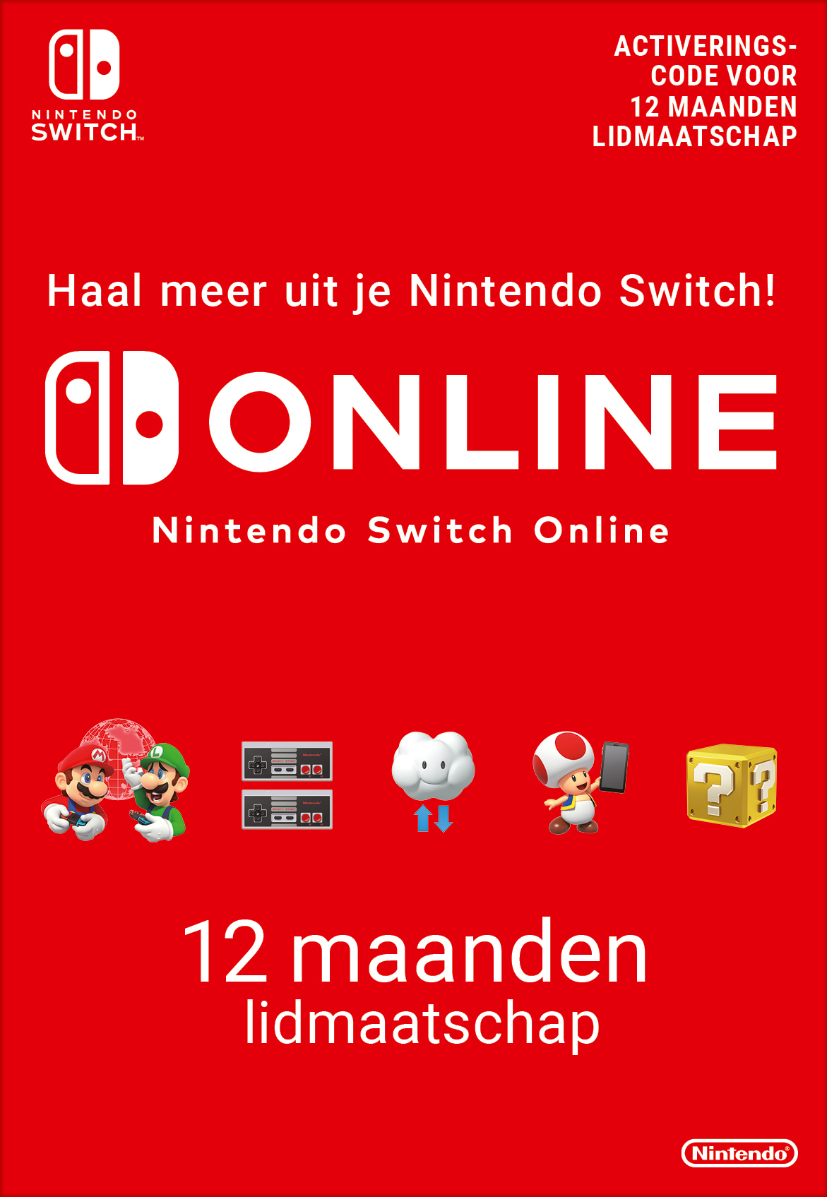 Nintendo Switch Online 12 Maanden Lidmaatschap (digitaal) GamesDirect®