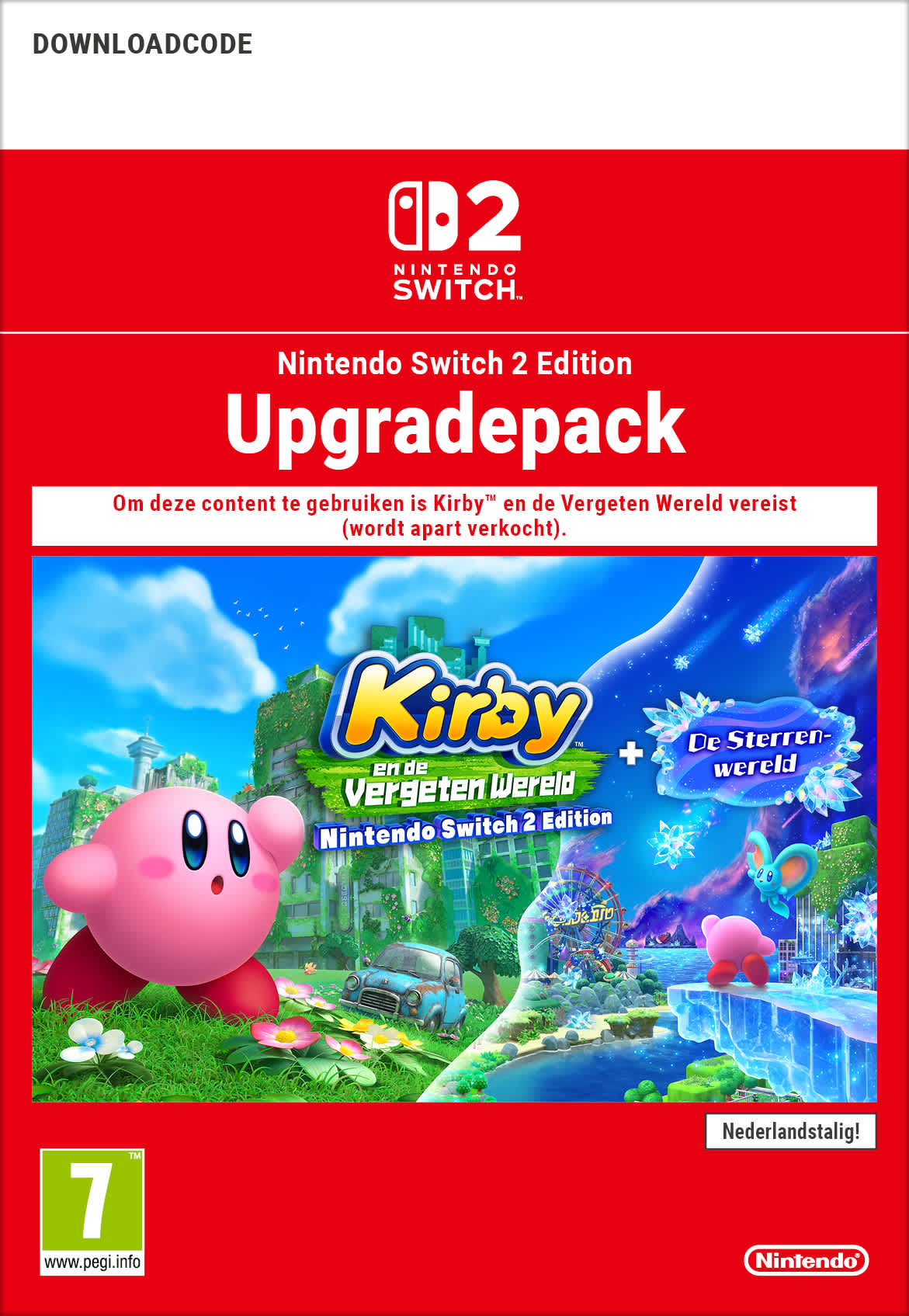 Nintendo Switch 2 AOC Kirby and the Forgotten Land + Star-Crossed World upgrade pack (digitaal) GamesDirect®